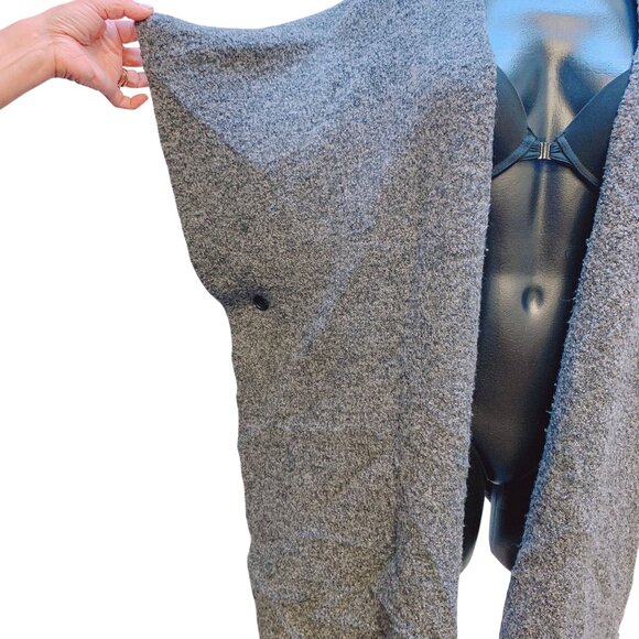 Eskandar Gray Wool Blend Poncho Cardigan OS - Picture 4 of 9